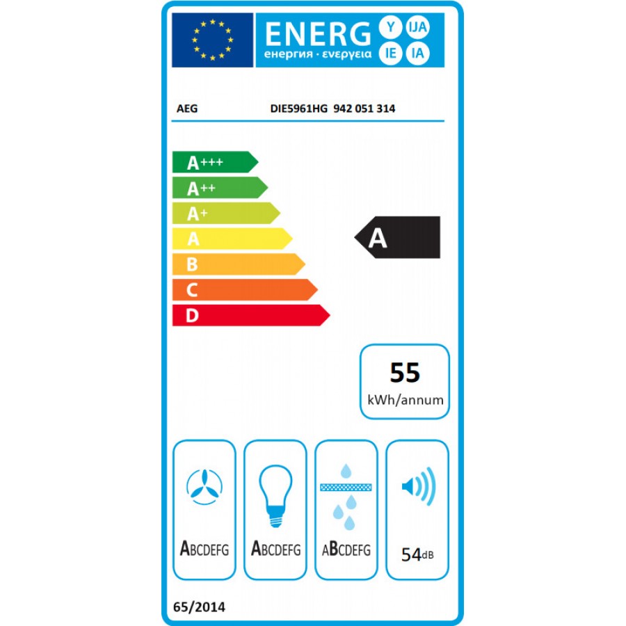 AEG DIE5961HG Απορροφητήρας Καμινάδα 90cm Inox AEG DIE5961HG Απορροφητήρας Καμινάδα 90cm Inox